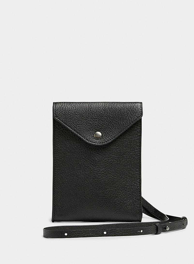 Lemaire Black Enveloppe crossbody bag for men