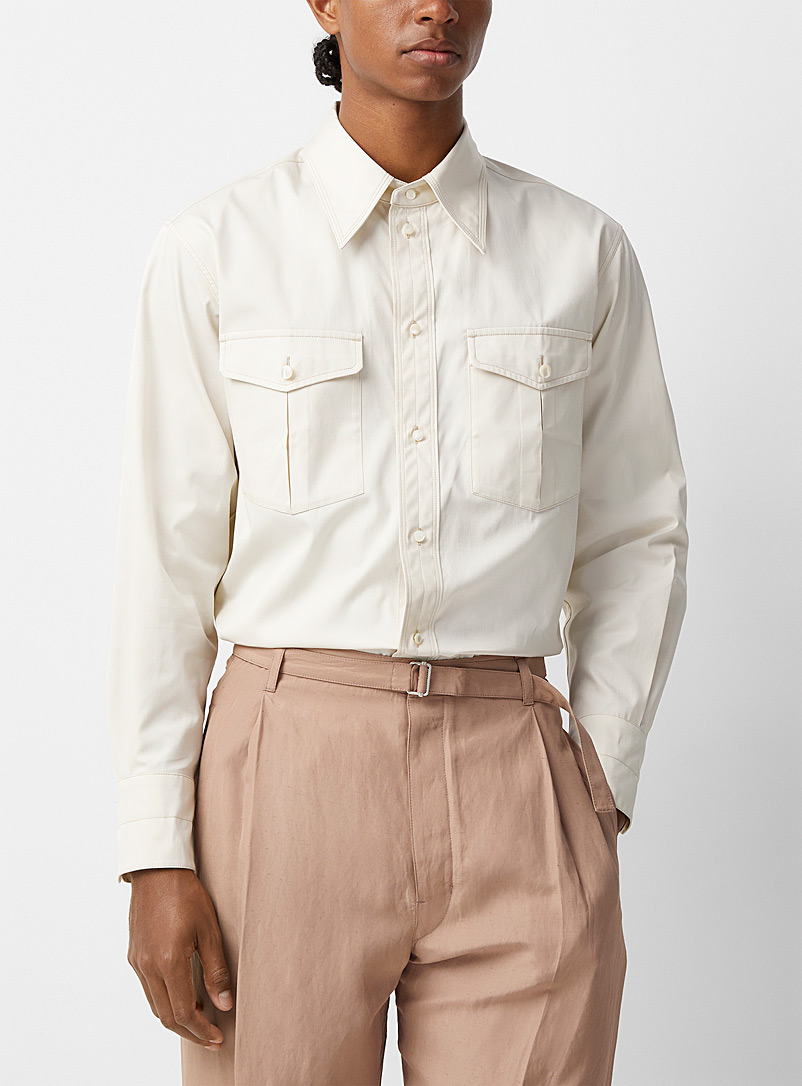 Cotton twill western shirt | Lemaire | Shop Men's Designer Lemaire | Simons