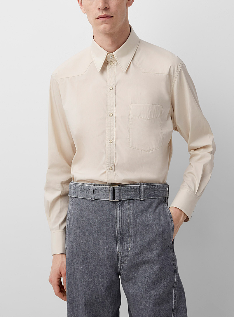 Lemaire White Western shirt for men