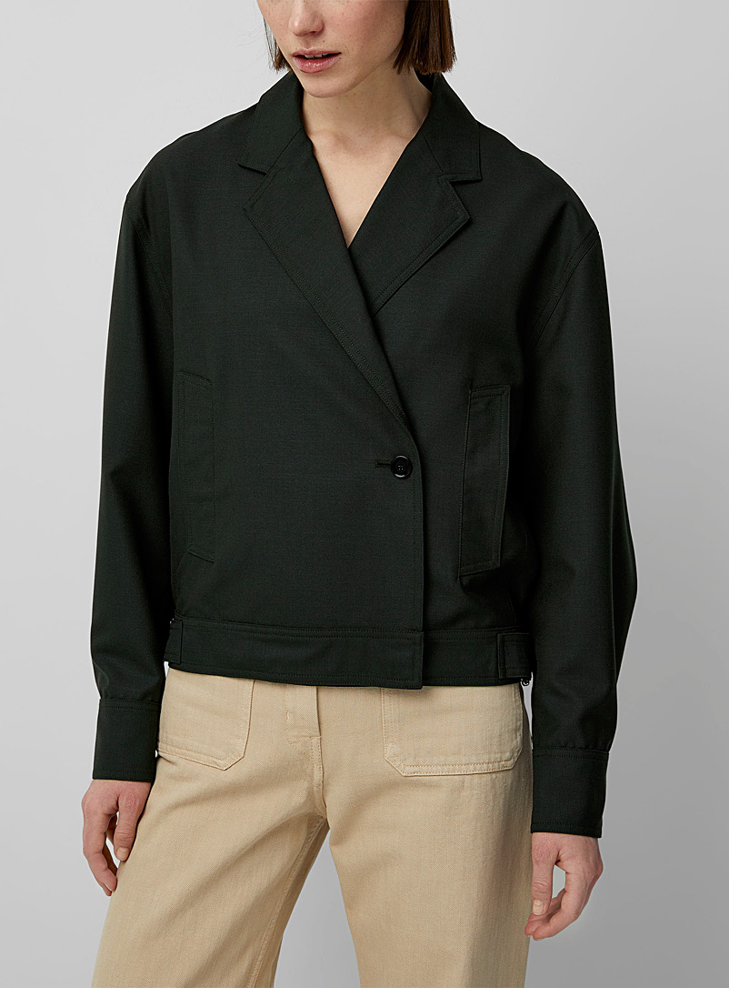 Lemaire Khaki Cropped jacket for women