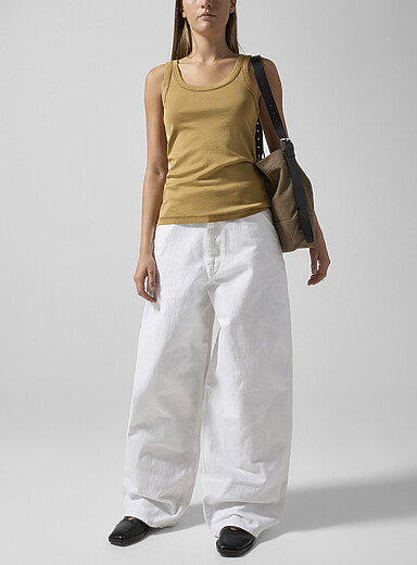 Lemaire White White wide-leg jean for women