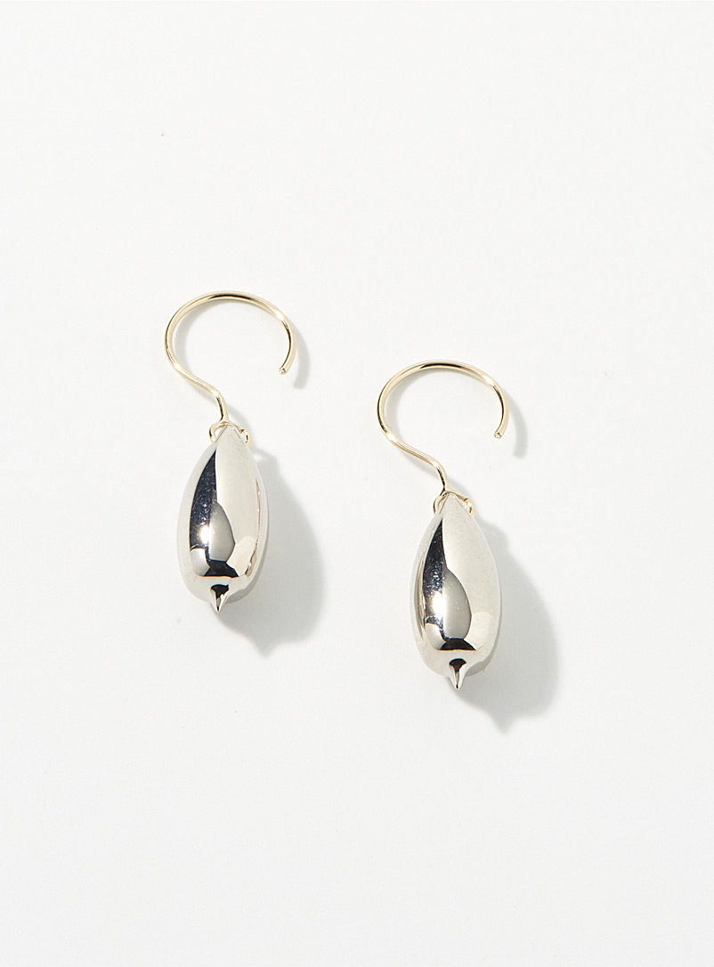 Lemaire Silver Seed earrings for women