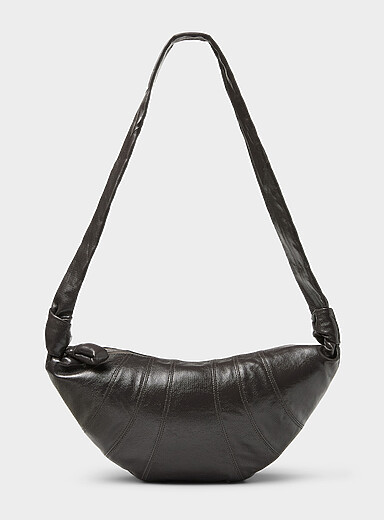 Le sac moyen Croissant toile enduite
