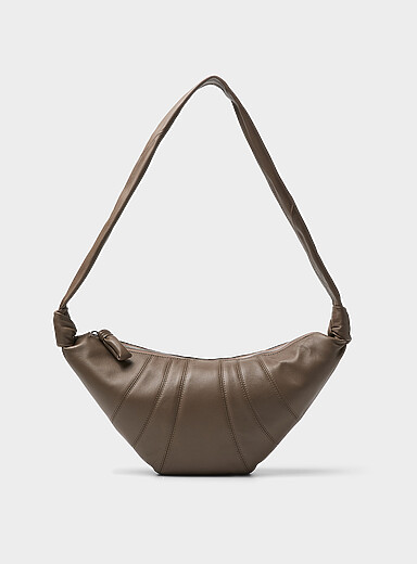Lemaire Chocolate/Espresso Croissant medium bag for women