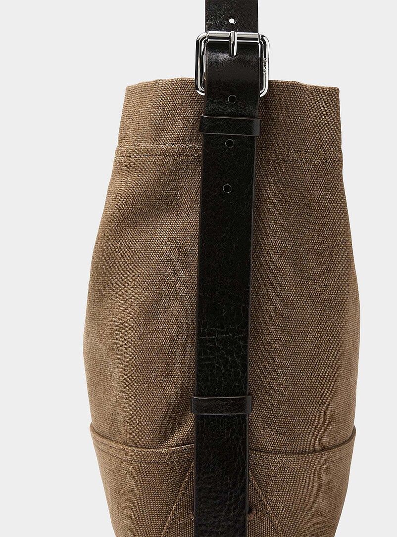 Lemaire Taupe Belt-like handle tote for women