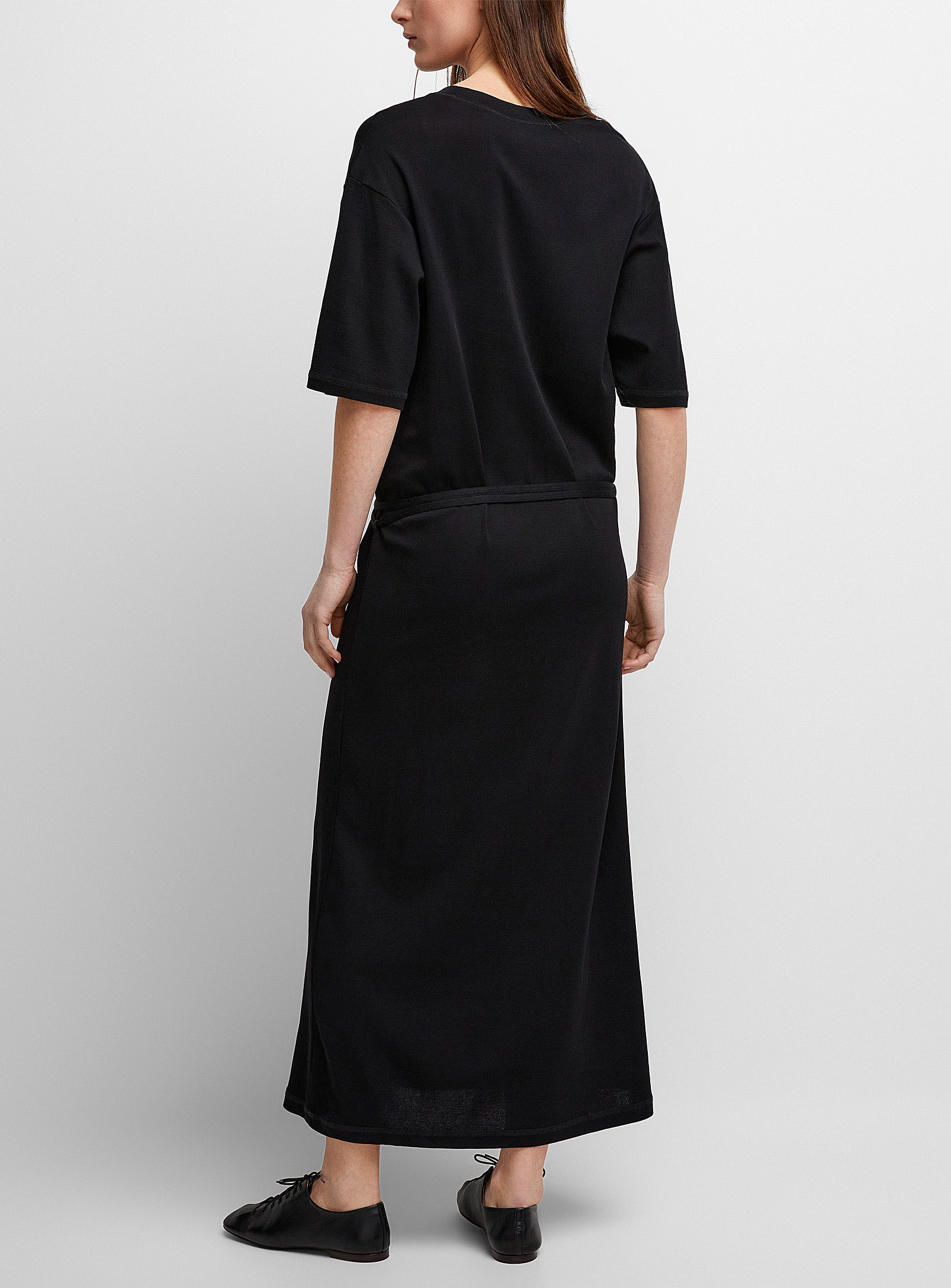 Lemaire - La robe t-shirt à taille nouée