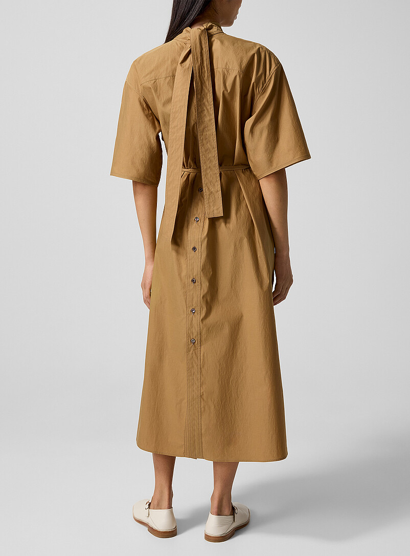 Tie-neck reversible shirtdress product image 3