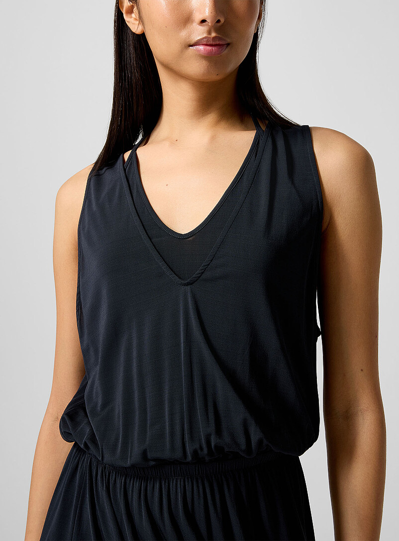 Asymmetrical draped midi dress product image 2