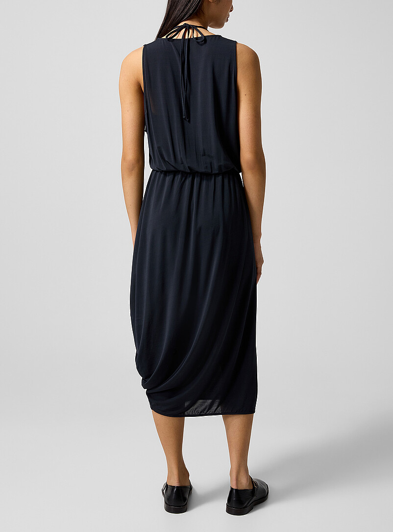 Asymmetrical draped midi dress product image 3
