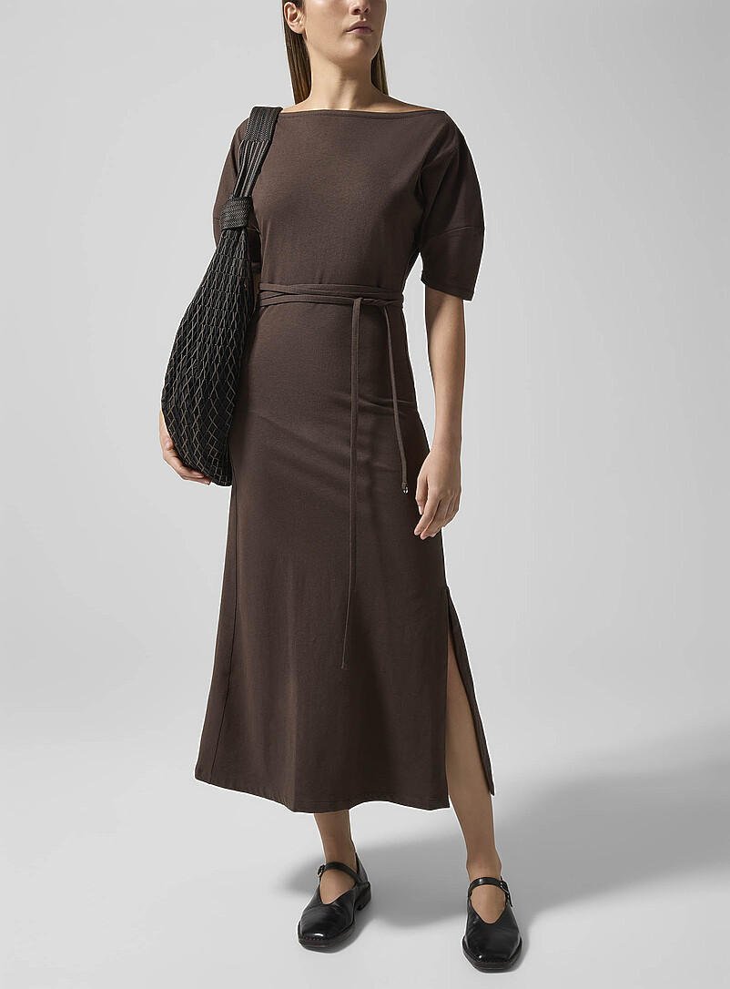 Knotted Waist T-Shirt Dress