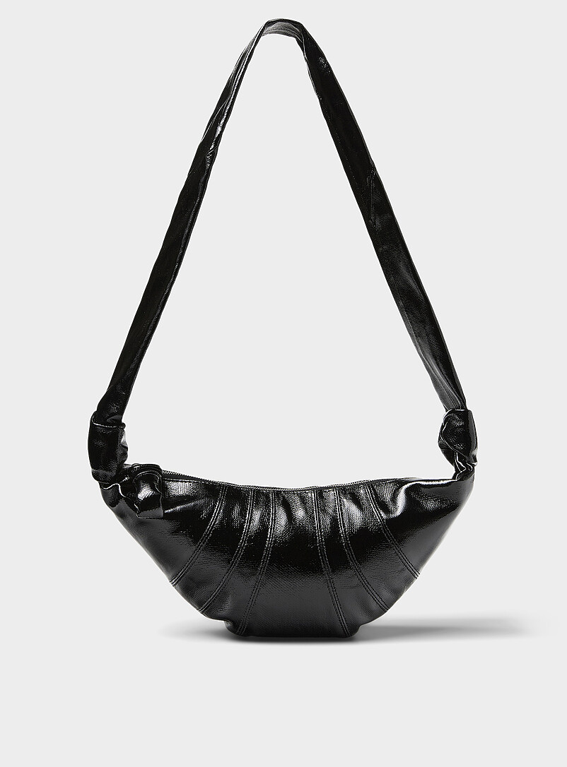 Croissant Coated Fabric Small Bag