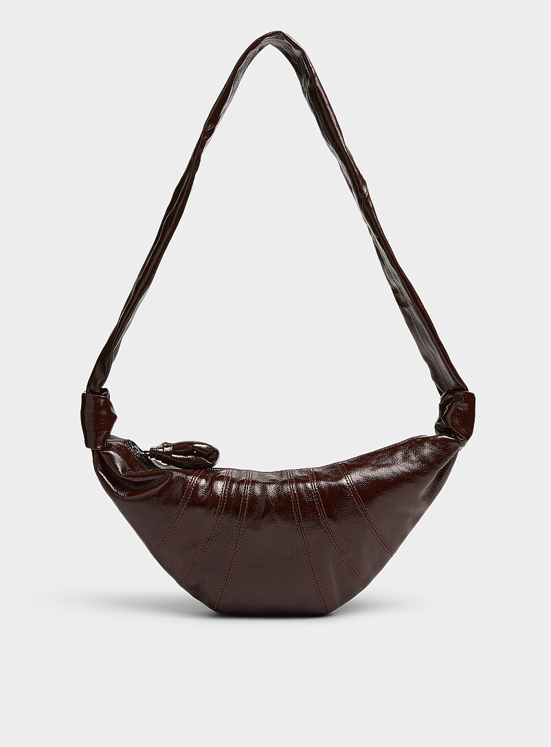Croissant Coated Fabric Small Bag