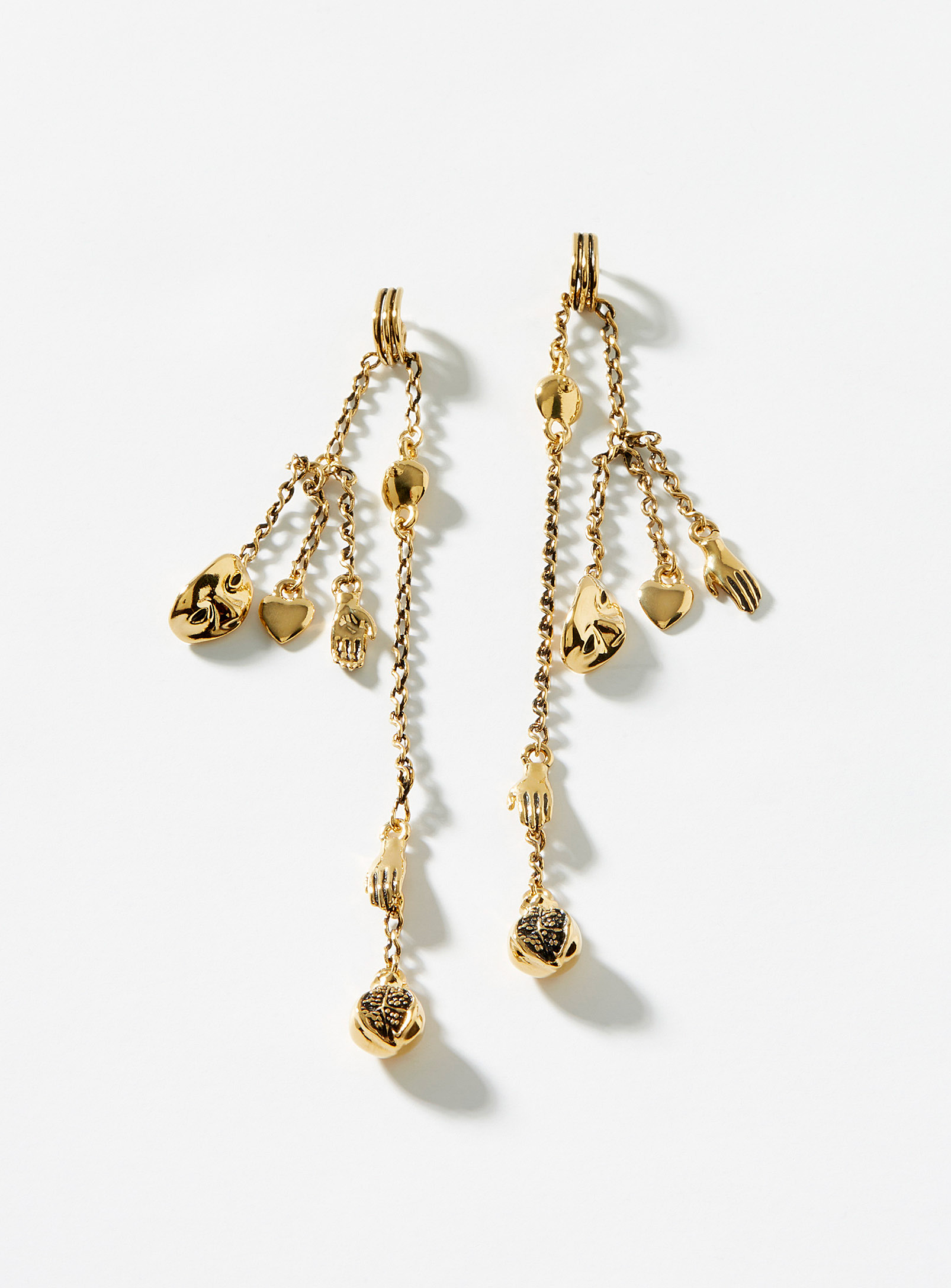Lemaire Estampes Earrings In Gold