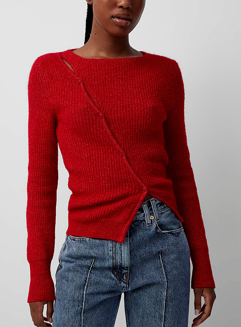 Jacquemus Red La Maille Pau sweater for women