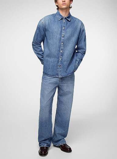 Jacquemus: Le jean de-N&icirc;mes droit poche signature Bleu pour homme
