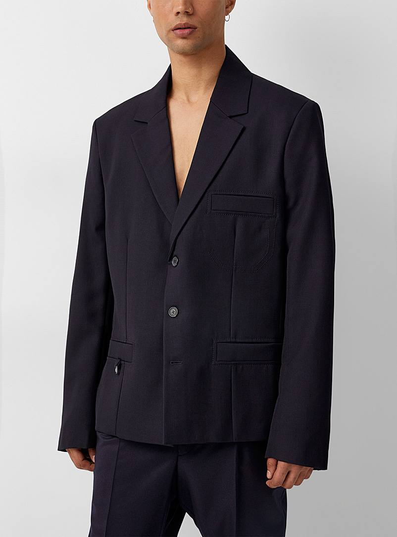 Jacquemus Marine Blue Linu jacket for men