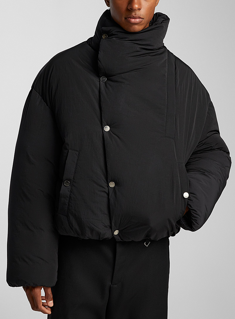 Jacquemus Black Cocon puffer jacket for men
