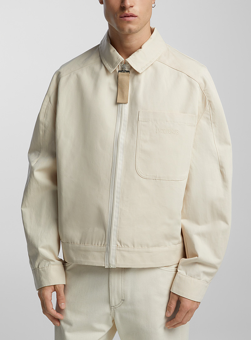 Jacquemus Ivory/Cream Beige Linu jacket for men