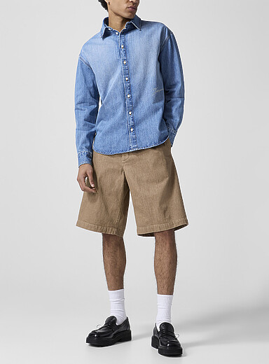 Jacquemus: Le short de-N&icirc;mes Pastro Ivoire - Beige cr&egrave;me pour homme