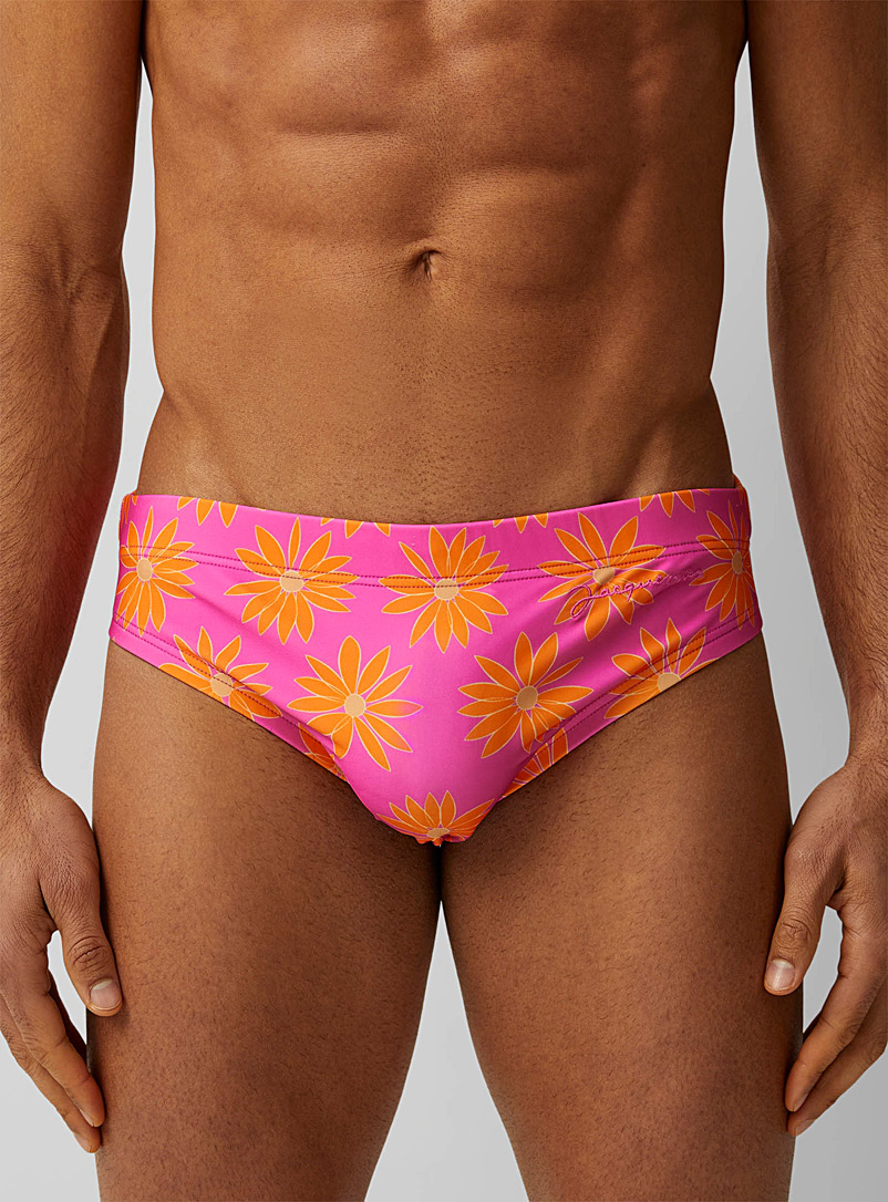 Jacquemus Orange Le Slip de Bain swim trunks for men