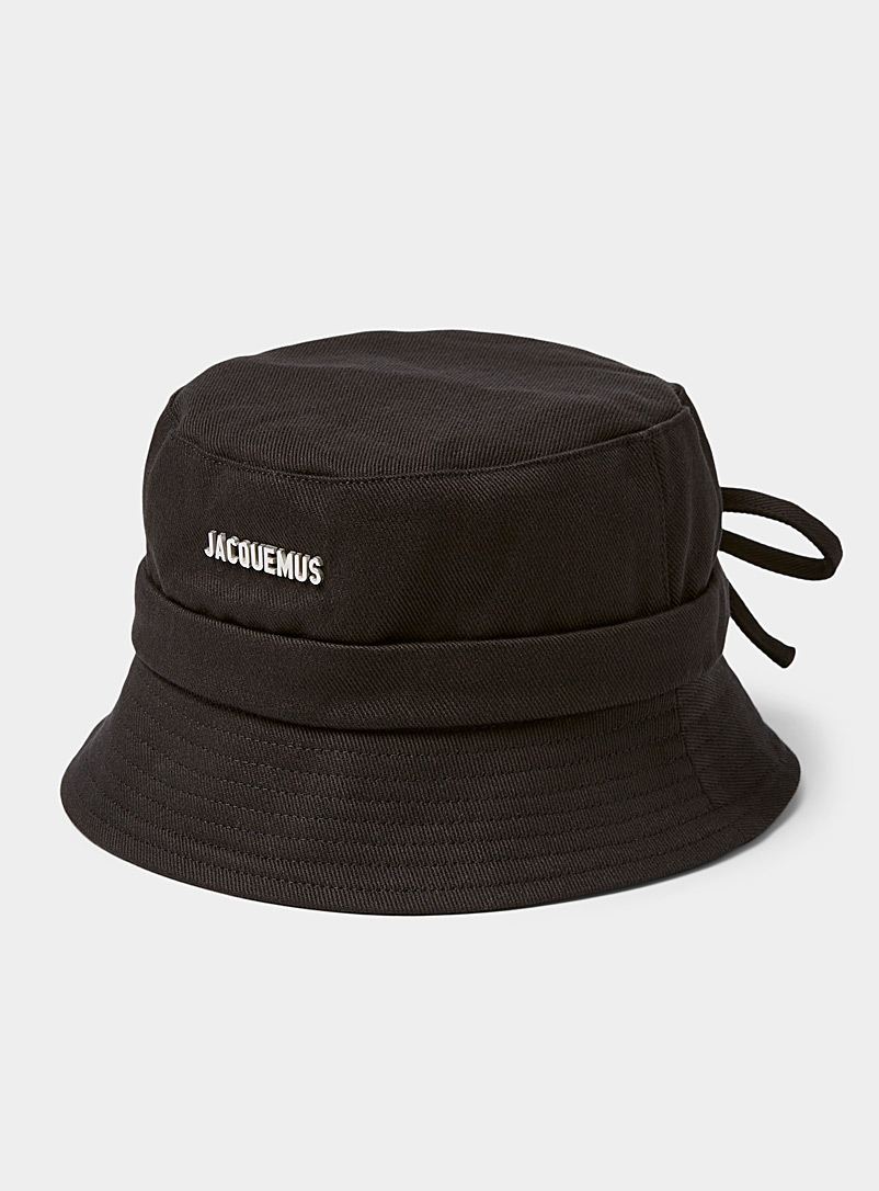 Jacquemus Black Gadjo bucket hat for men