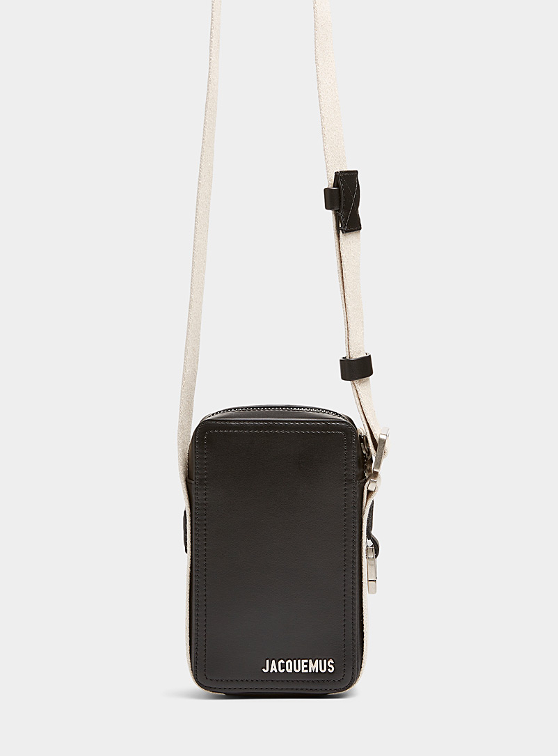 Jacquemus Black La Cuerda Vertical bag for men