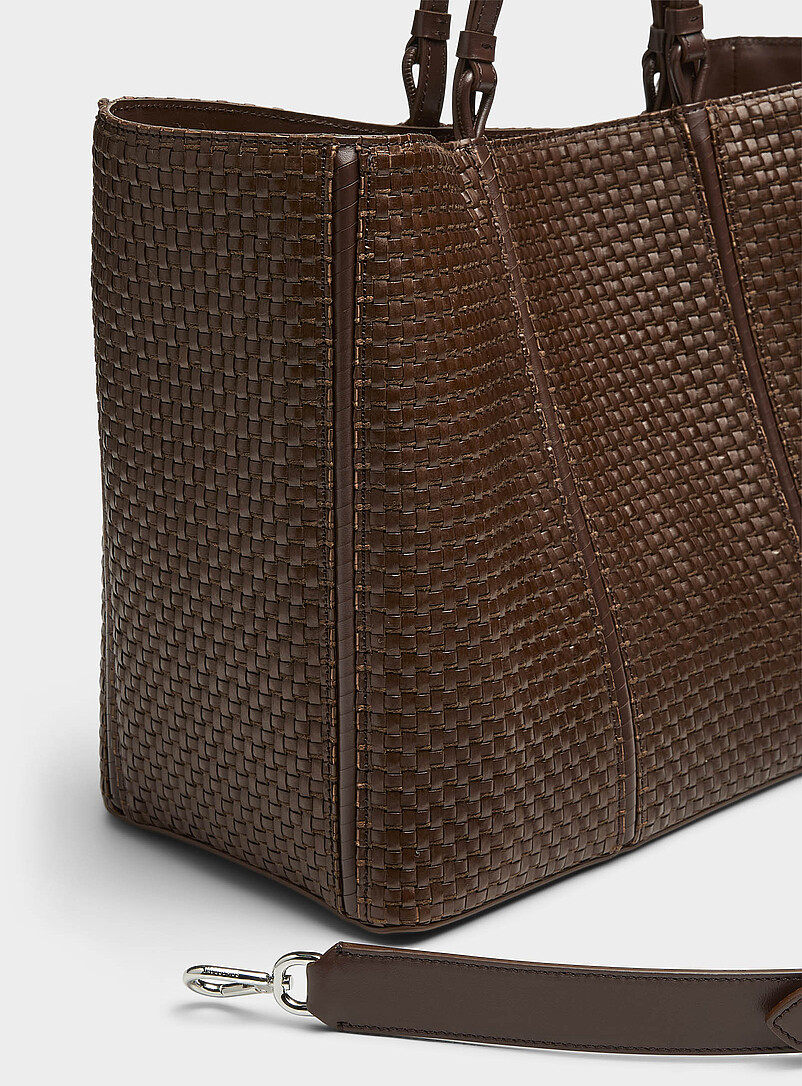 Jacquemus Brown Le Marino braided tote for men