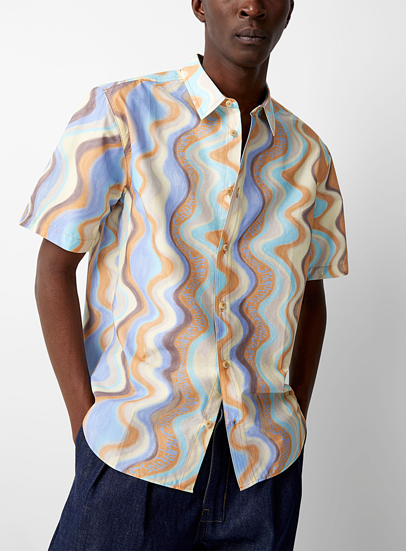 Jacquemus: La chemise Melo vagues pastel Assorti pour homme