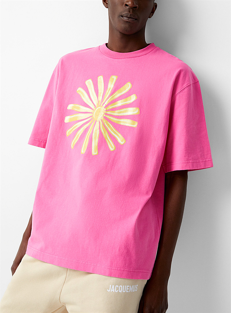Jacquemus: Le t-shirt Soleil Rose pour homme