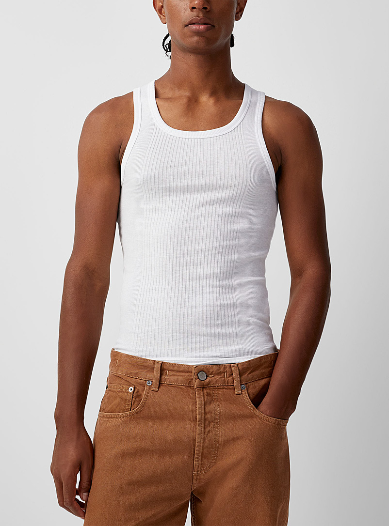 Jacquemus: La camisole Caraco Blanc pour homme