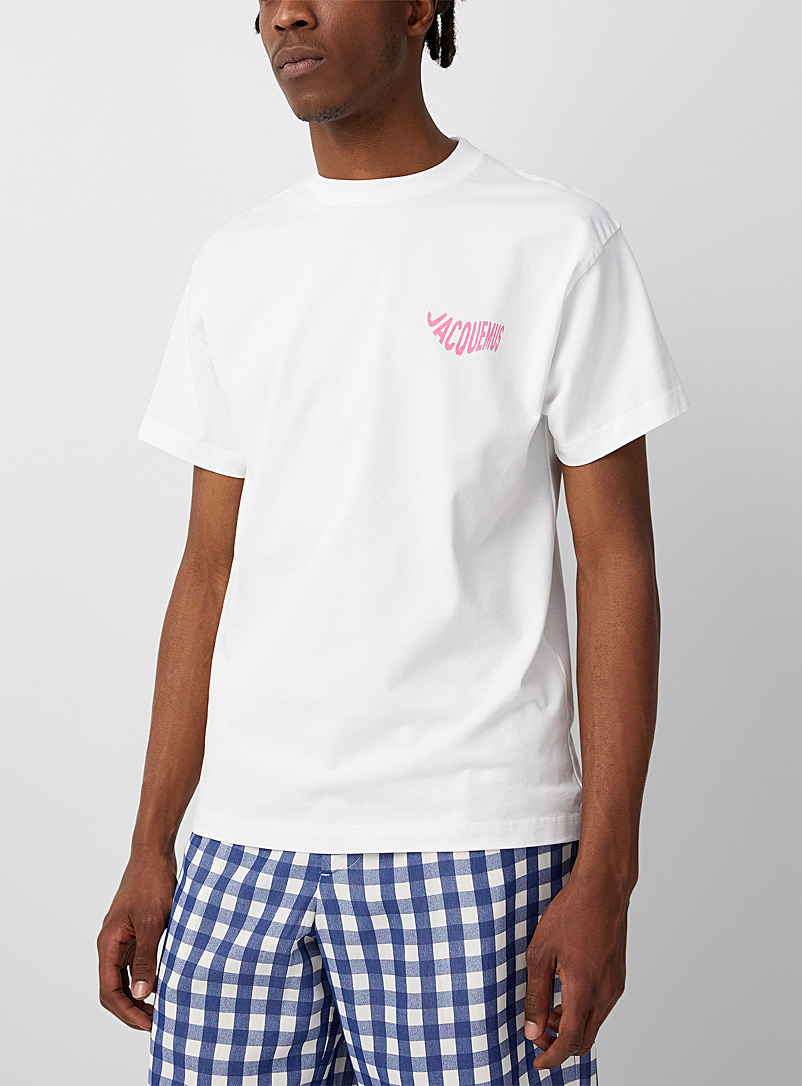 Jacquemus: La t-shirt Vague Blanc pour homme