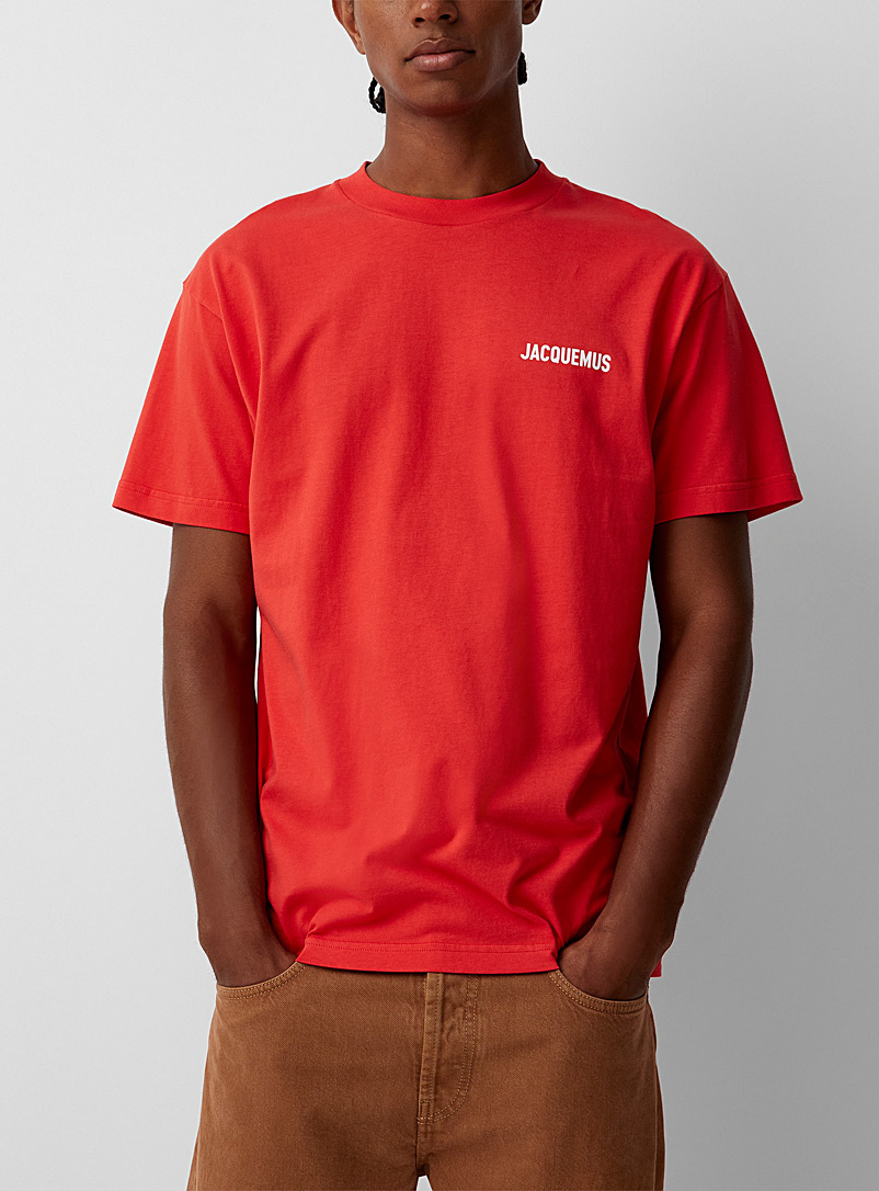 Jacquemus Red Jacquemus signature T-shirt for men