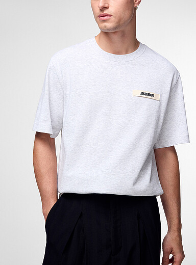 Jacquemus Grey Gros Grain T-shirt for men