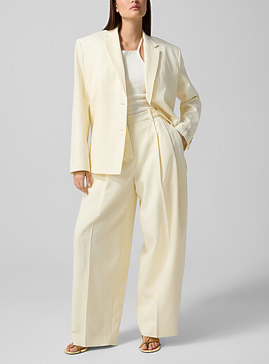 Jacquemus Off White Le Pantalon D'Homme pure virgin wool pant for women