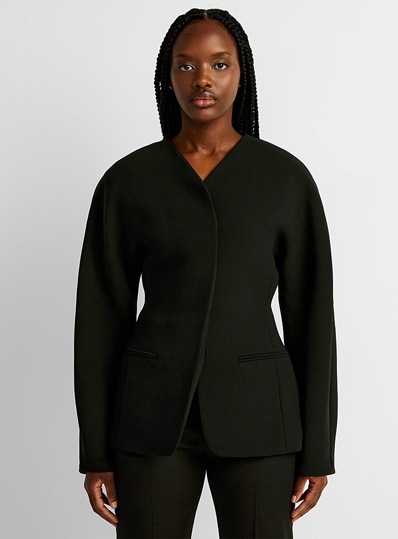 Jacquemus: Le veston La Veste Ovalo Noir pour femme