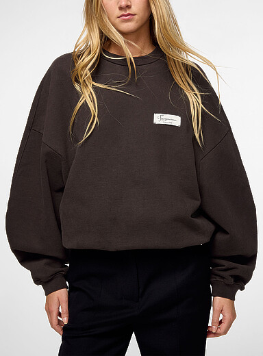 Jacquemus: Le chandail Corso Chocolat - Espresso pour femme