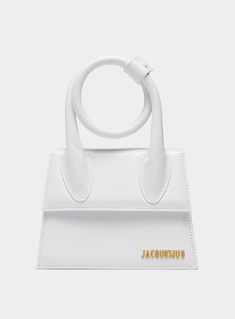 Jacquemus White Chiquito Noeud bag for women