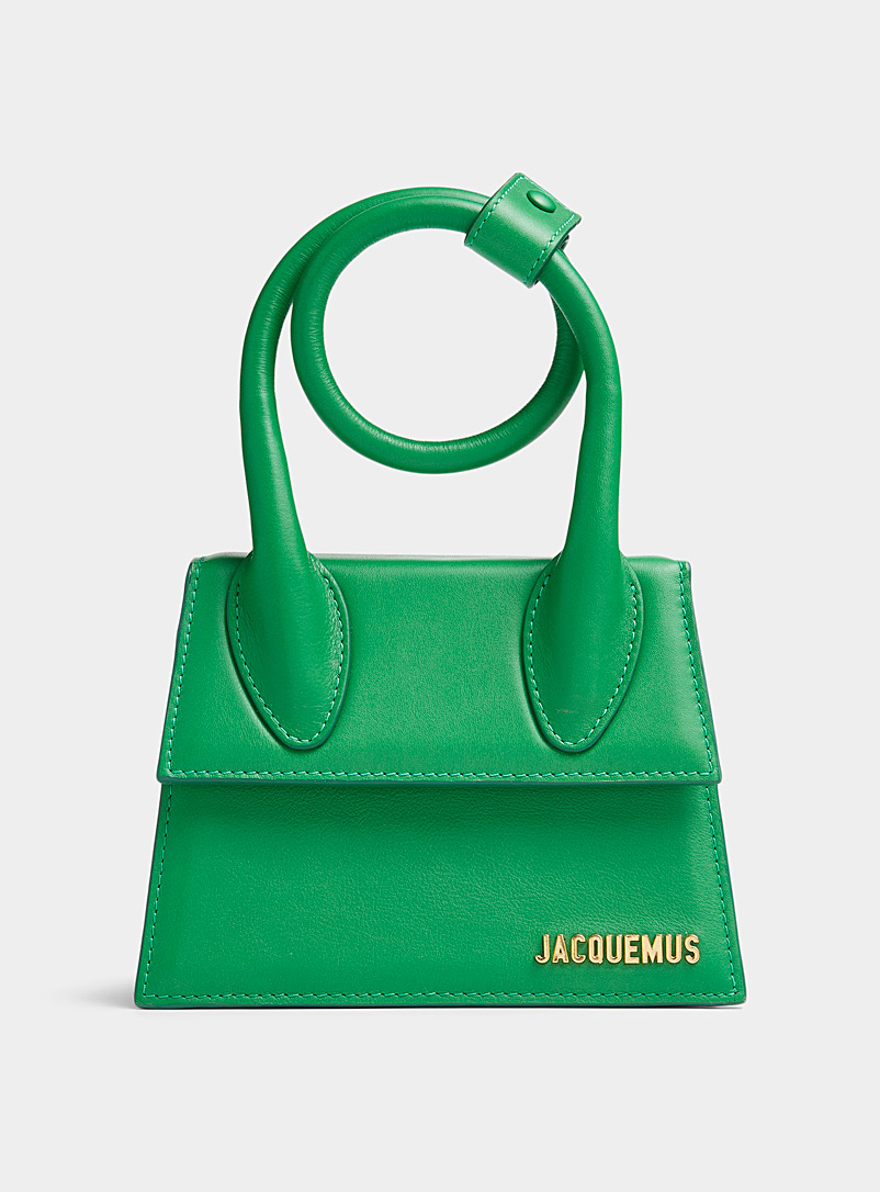 Jacquemus: Le sac Chiquito Noeud Vert vif-irlandais-émerau pour femme