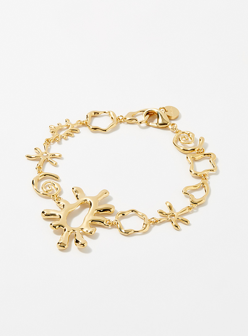 Jacquemus Golden Yellow O anklet for women