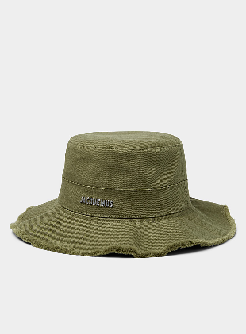 Jacquemus Khaki Artichaut bucket hat for women