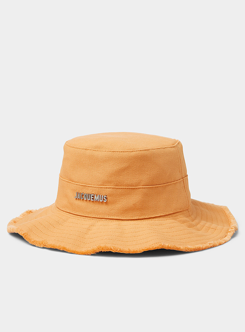 Jacquemus Light Yellow Artichaut bucket hat for women