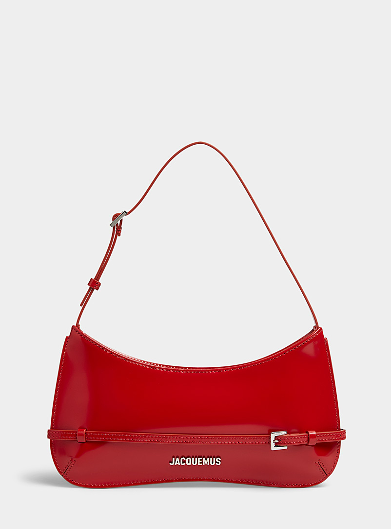Jacquemus: Le sac à main à ceinture Bisou Rouge pour femme
