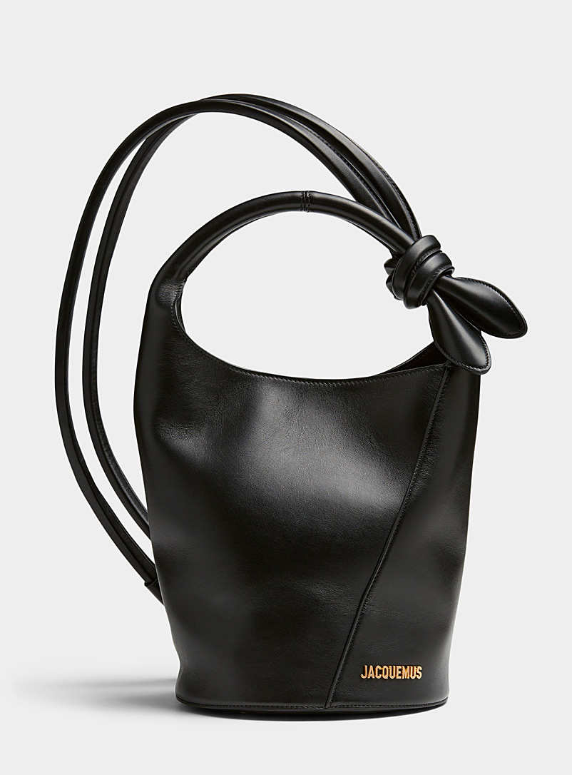 Jacquemus Black Le petit Tourni bucket bag for women