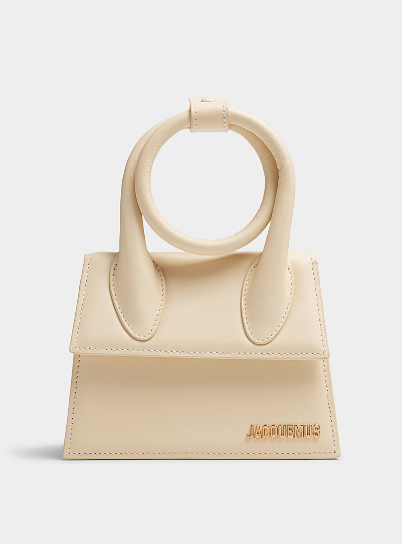 Jacquemus Cream Beige Chiquito Noeud bag for women