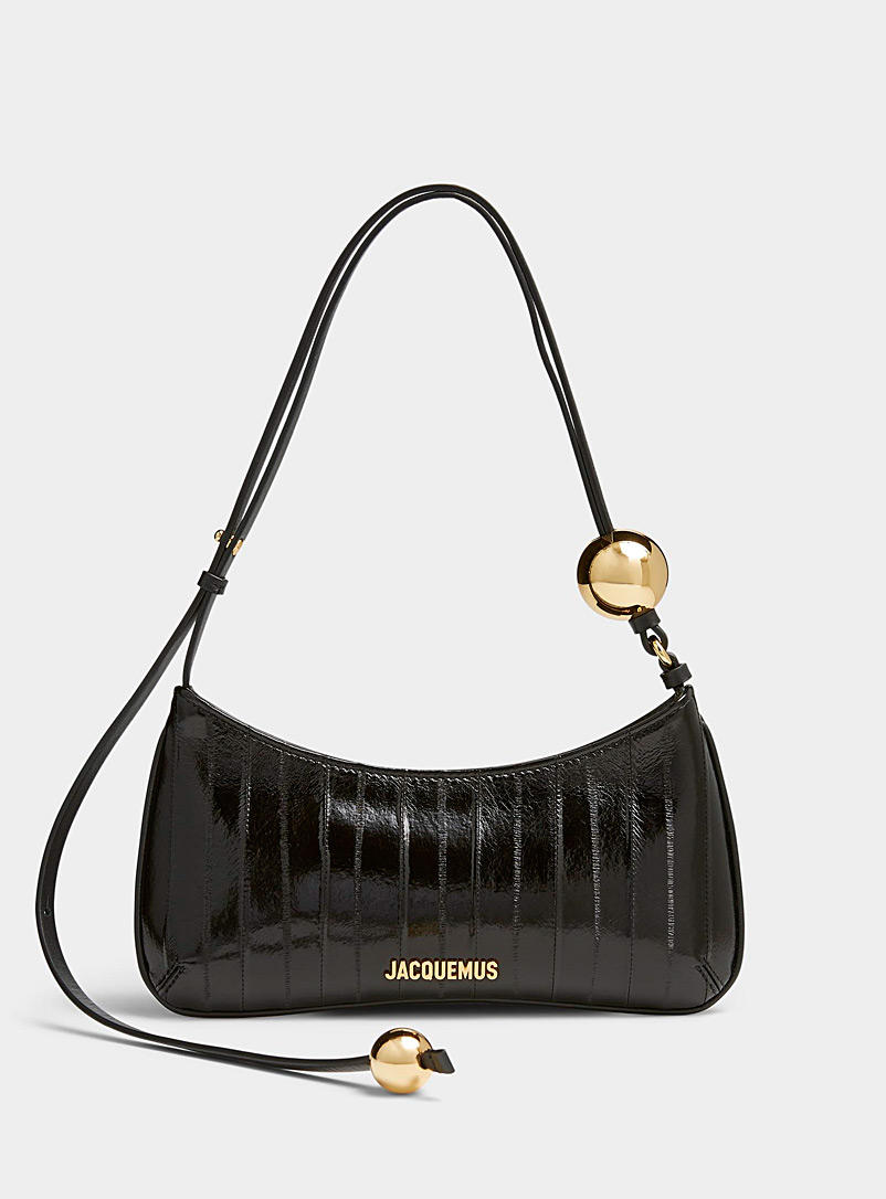 Jacquemus: Le sac à main Le Bisou Perle Noir pour femme