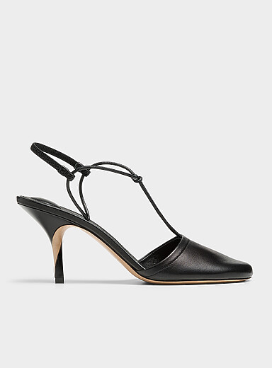 L'escarpin cuir bout rond Pina <b>Fait en Italie</b> Femme