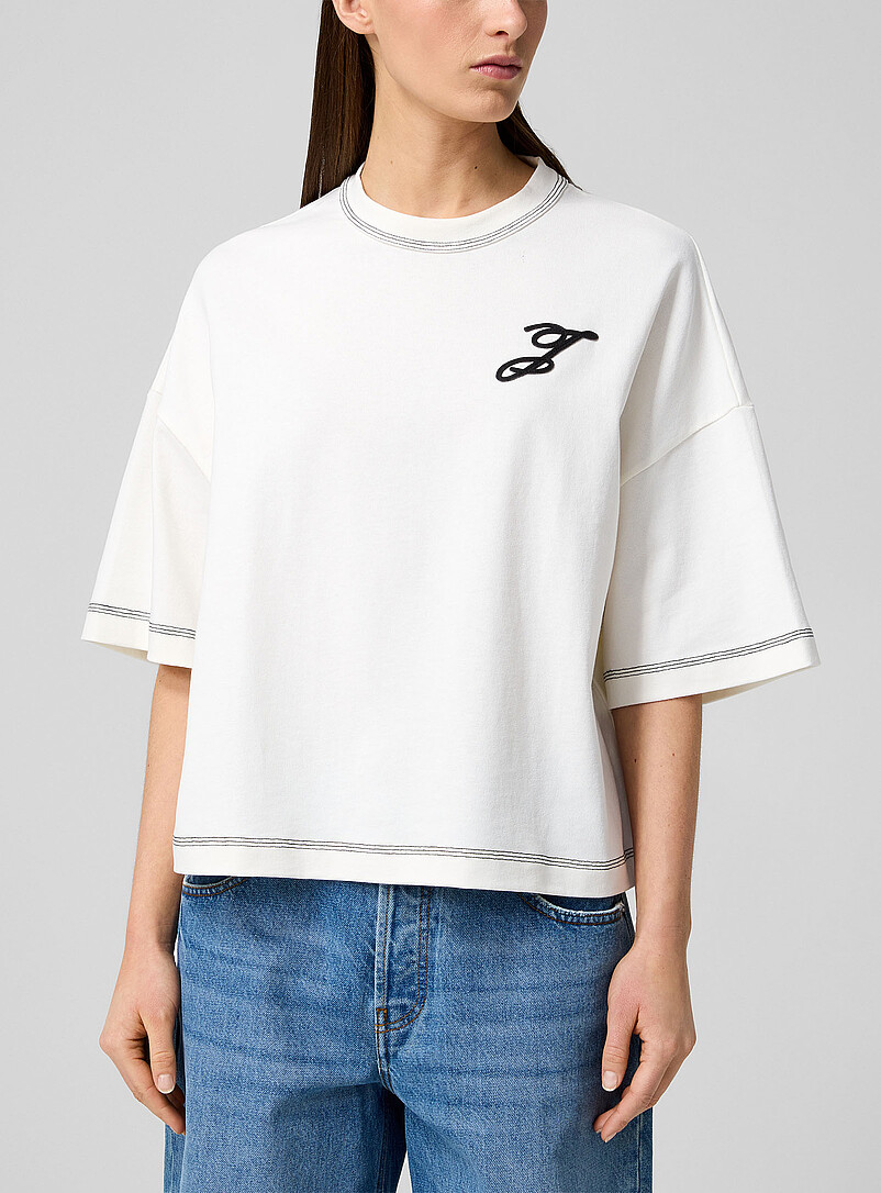 Cursive J loose T-shirt product image (primary)
