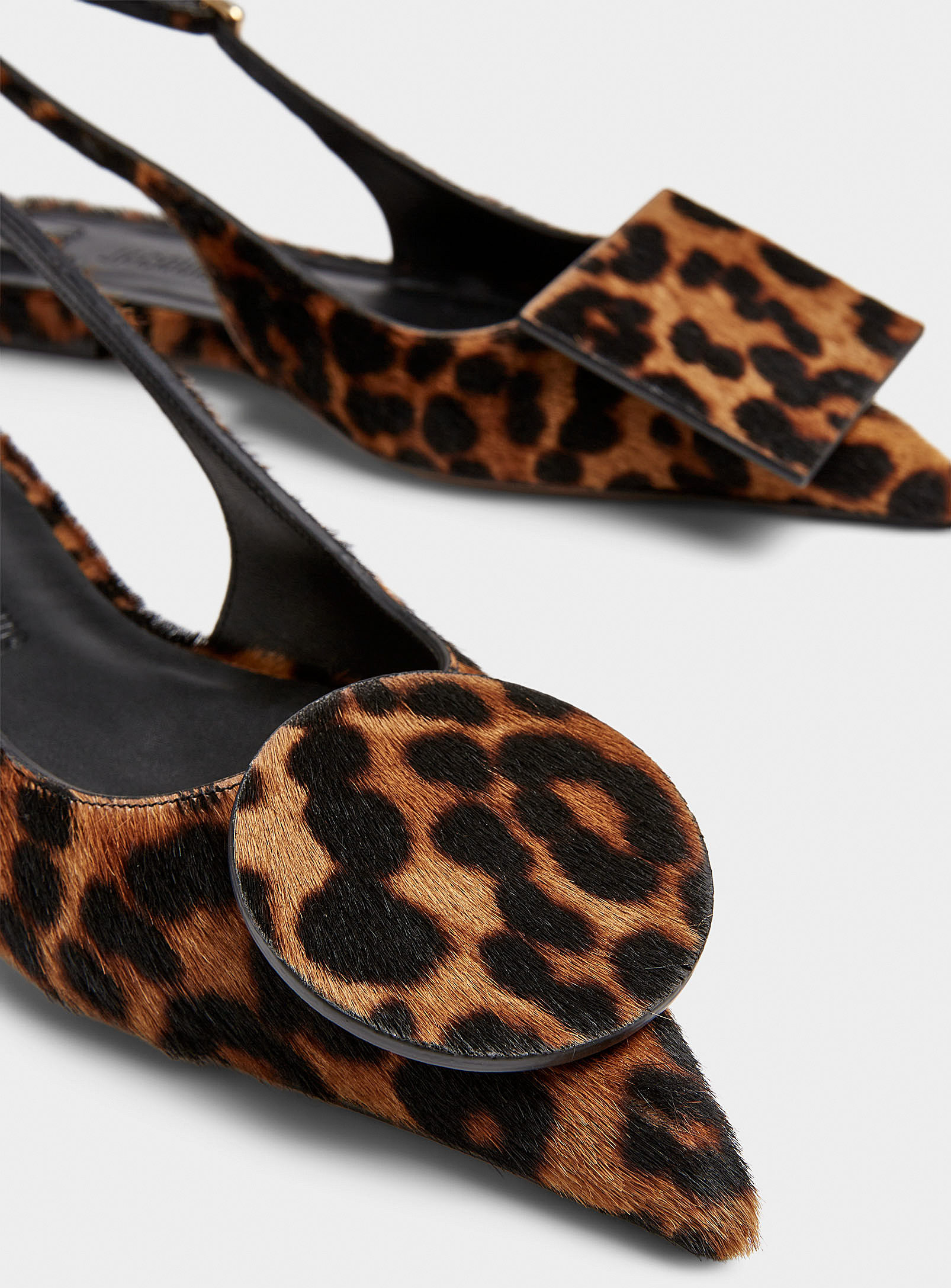 Jacquemus - Chaussures La Mule à bride léopard Femme