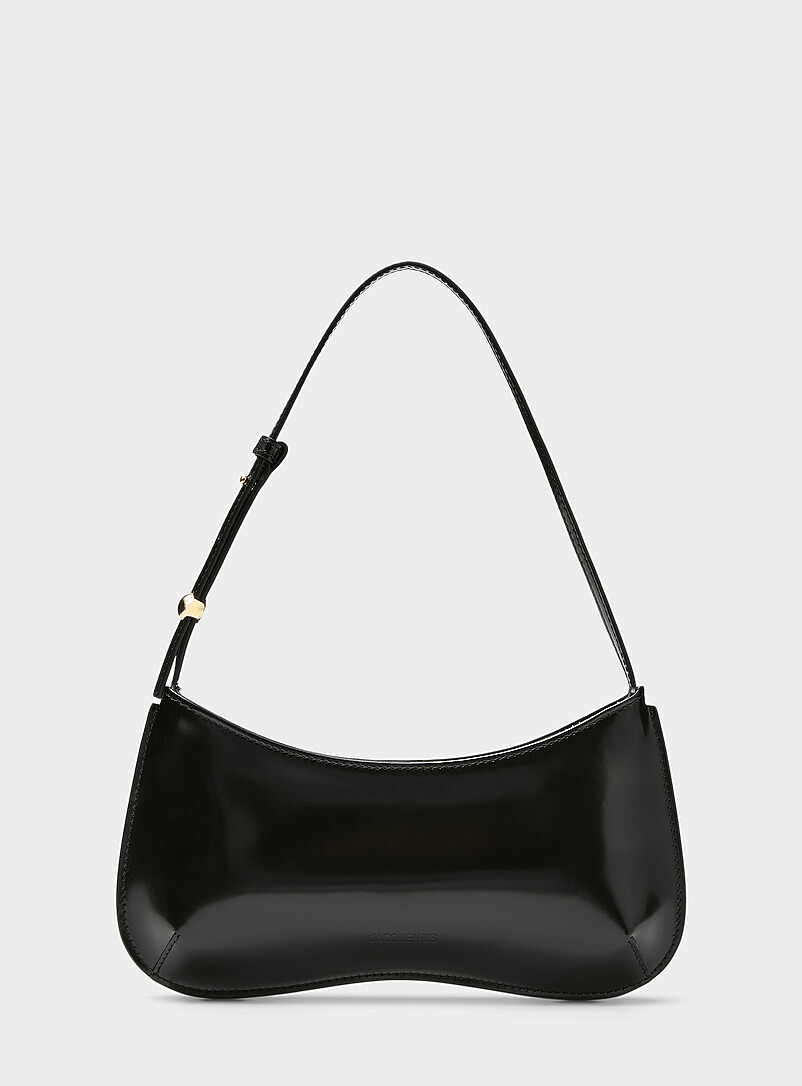 Le Bisou Gblack Leather Handbag