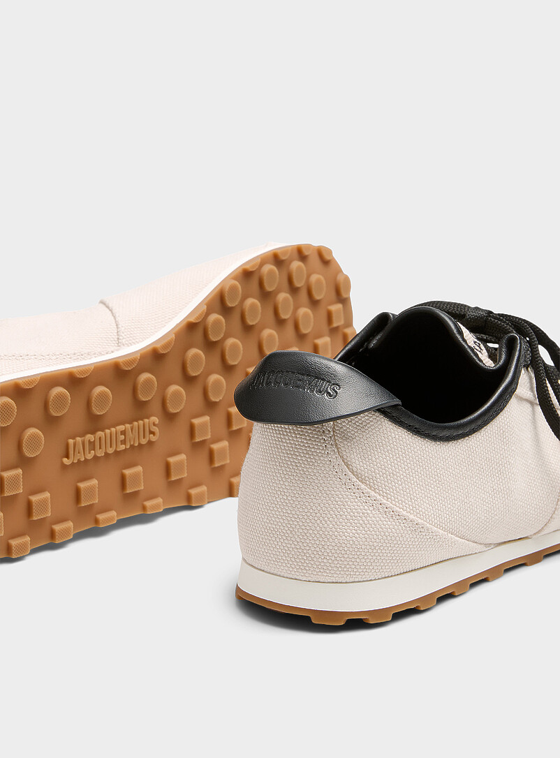 Les Tennis canvas and leather sneakers Women product image 2